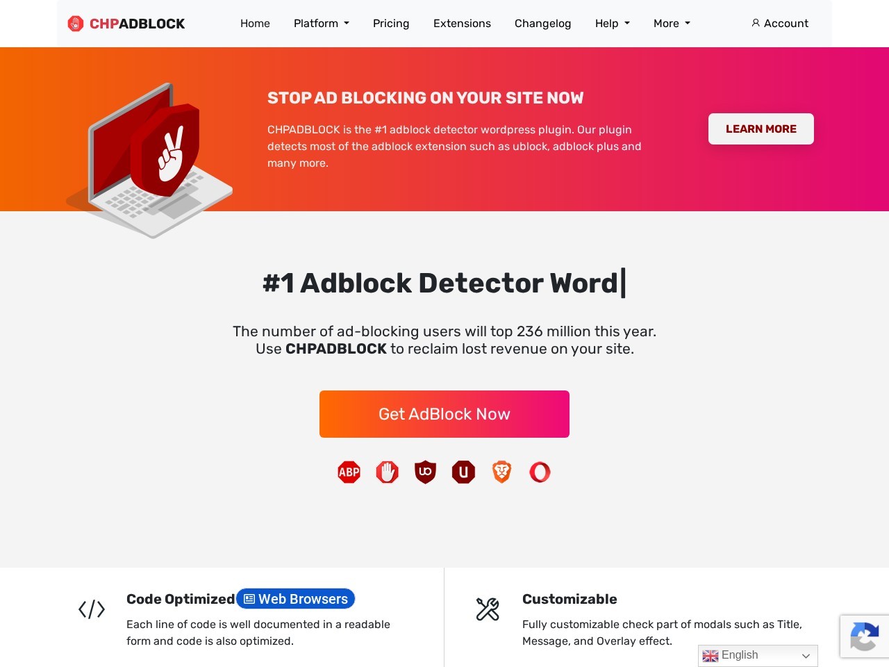 Screenshot of CHP Adblock
